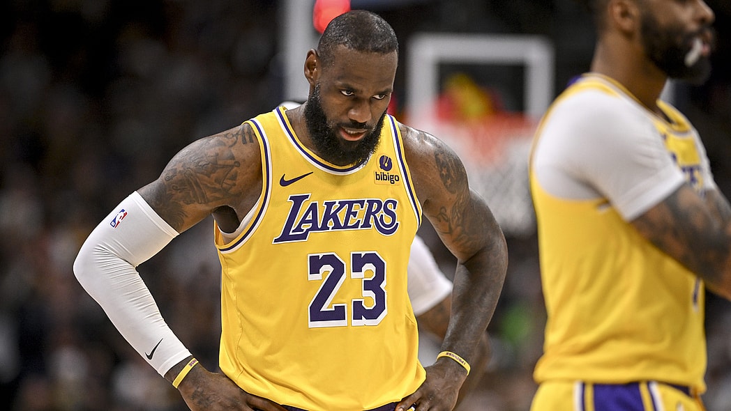 LeBron James of the Los Angeles Lakers