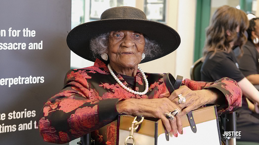 Lessie Benningfield Randle, Lessie Benningfield Randle birthday, Mother Randle, Mother Randle birthday, Mother Randle Tulsa Race Massacre, Tulsa Race Massacre, Lessie Benningfield Randle Tulsa Race Massacre, Lessie Benningfield Randle turns 110, Tulsa Race Massacre survivors, Justice for Greenwood, theGrio.com