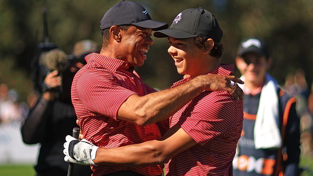 Tiger Woods son, Tiger Woods PNC Championship, Tiger Woods Charlie Woods theGrio.com