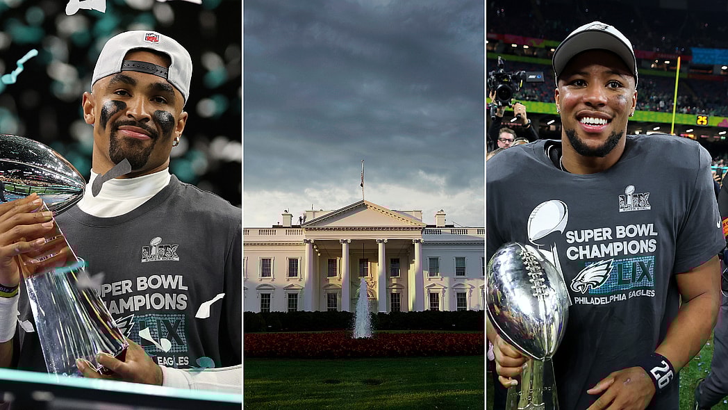 Saquon Barkley Trump, Eagles White House visit, Jalen Hurts White House visit, Jalen Hurts response to Eagles White House visit, Will the Eagles visit the White House? theGrio.com