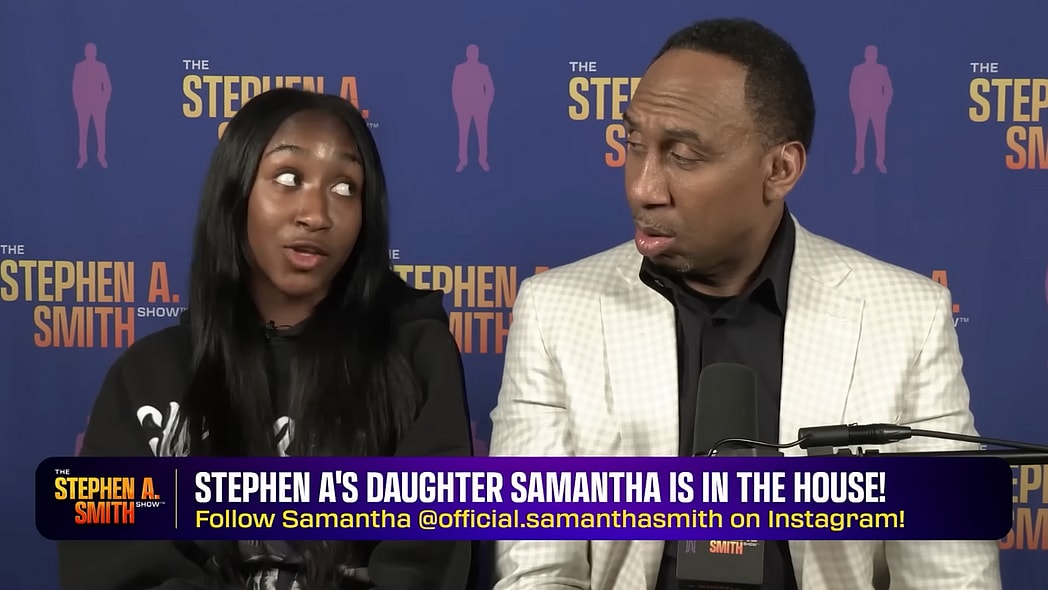 Stephen A. Smith daughter, Stephen A. Smith daughter Samantha, Stephen A. Smith Samantha Smith, Stephen A. Smith daughter show, Stephen A. Smith daughter Game 6, Stephen A. Smith daughter podcast theGrio.com
