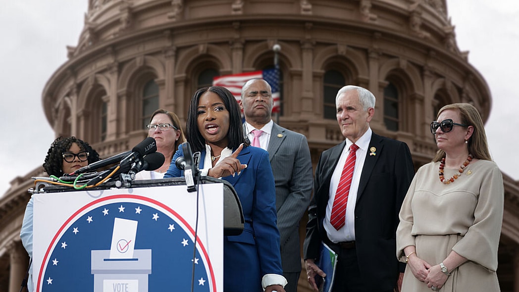 Jasmine Crockett, Texas map, theGrio.com