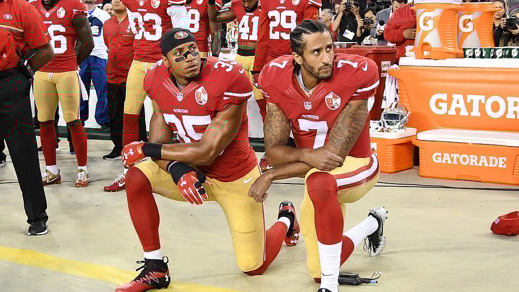 Colin Kaepernick, Colin Kaepernick taking the knee, TheGrio.com