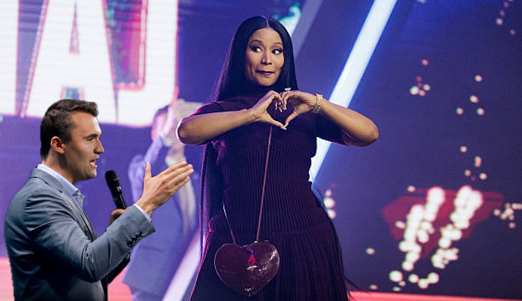 charlie-kirk-nicki-minaj-bad-role-model-video, thegrio.com