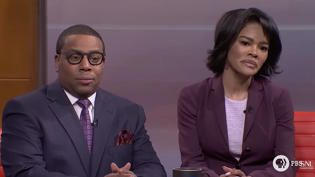 Teyana Taylor and Kenan Thompson in 'Saturday Night Live' PBS roundtable