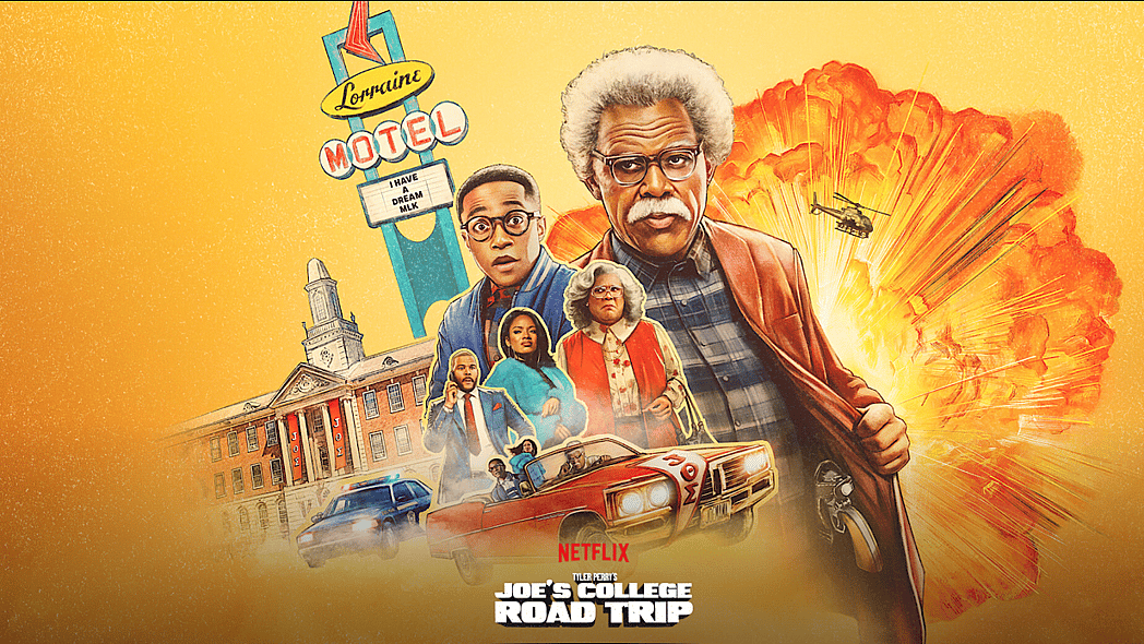 joe's college road trip, netflix, no. 1, comedy, tyler perry, madea