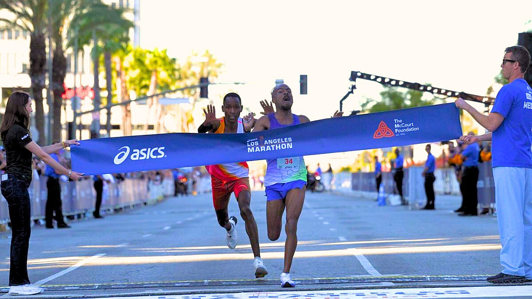 Nathan Martin Los Angeles Marathon LA Marathon Priscah Cherono Michael Kamau marathon running track and field distance running, thegrio.com