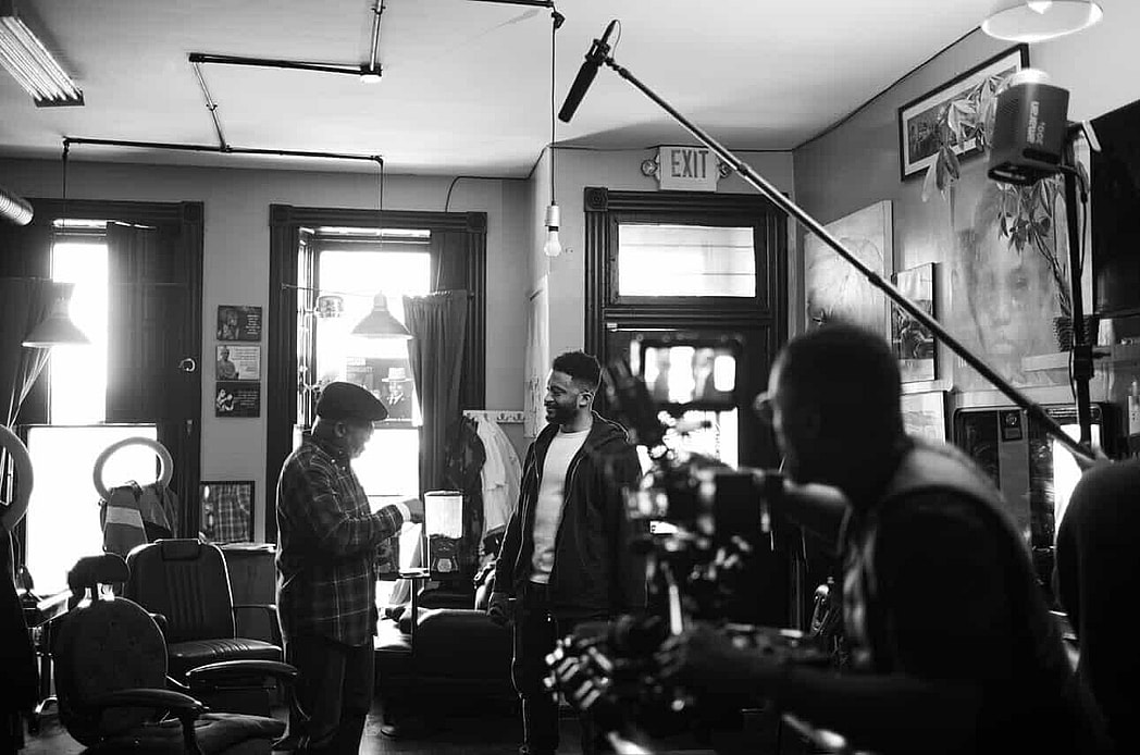 Filmmaker Brennan DuBose behind the scenes during a film project. (Source: Brennan DuBose)