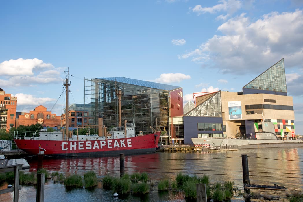 Historic ships in Baltimore's Inner Harbor.