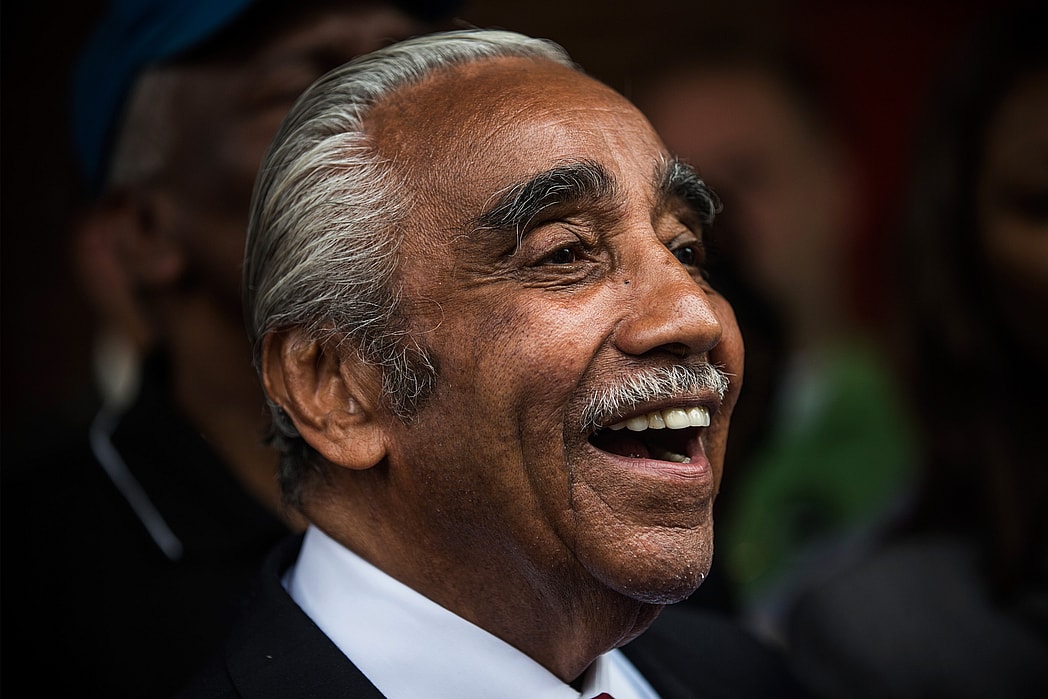 Charles Rangel Votes In Primary Election
