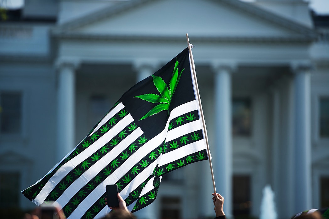 A marijuana flag