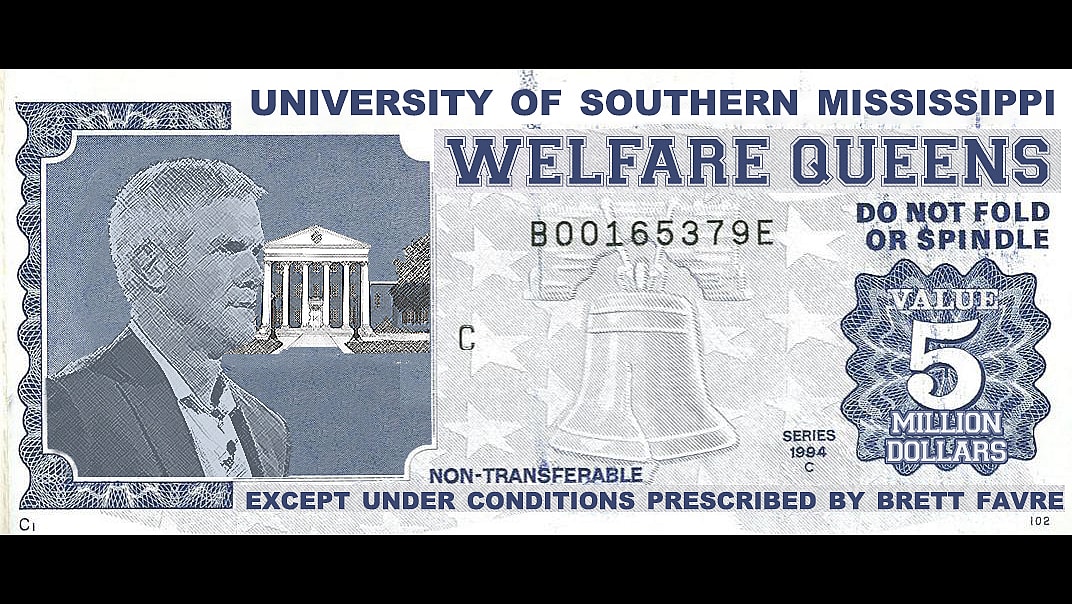 Food stamp with Brett Favre on it