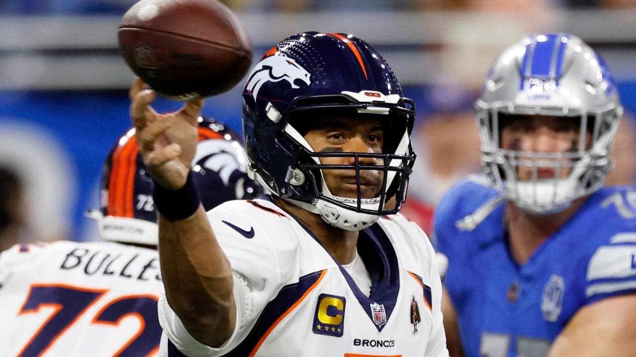 Denver Broncos quarterback Russell Wilson
