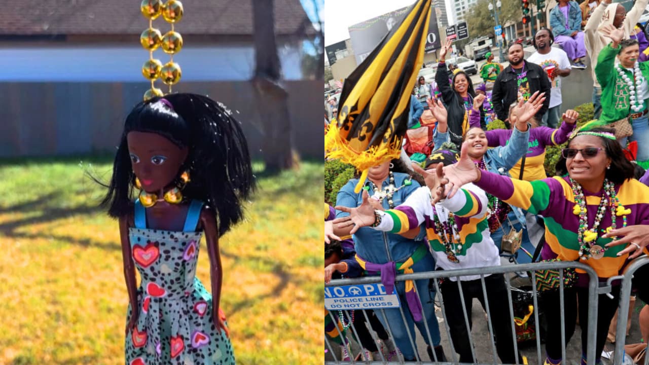 Black doll noose Mardi Gras parade, new orleans, thegrio.com