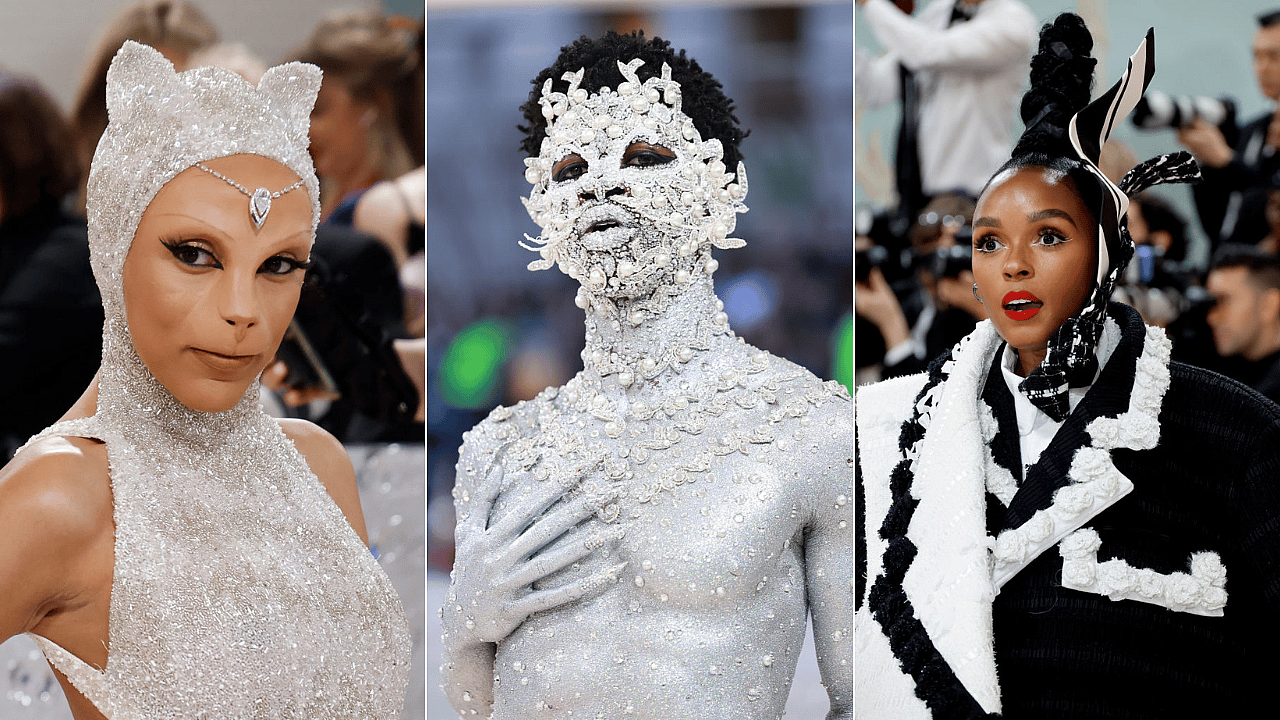 Met Gala 2023, Karl Lagerfeld, Doja Cat Met Gala, Lil Nas X Met Gala, Janelle Monae Met Gala, Pat McGrath Lil Nas X, Danessa Myricks Beauty at the Met Gala, Mielle Organics at the Met Gala theGrio.com