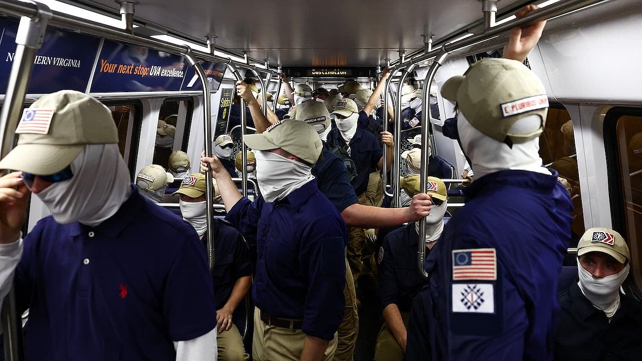 Patriot Front, Patriot Front Washington D.C., Bernita Bowlding, Bernita Bowlding D.C., Bernita Bowlding Viral Photo