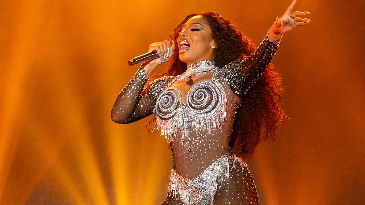 Megan Thee Stallion LA Pride, Megan Thee Stallion LA Pride in the Park Festival, Megan Thee Stallion performance, Megan Thee Stallion twerk theGrio.com