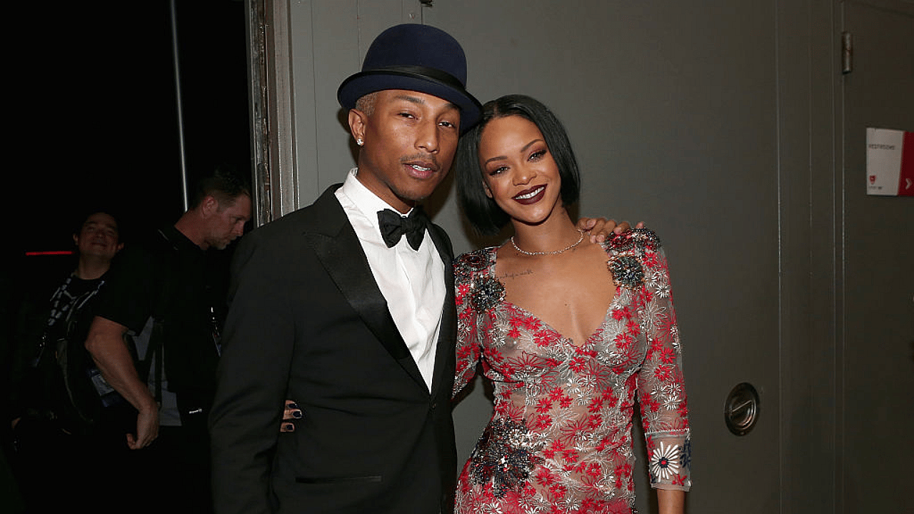 Rihanna Louis Vuitton, Pharrell Louis Vuitton, Pharrell Rihanna, Pharrell Paris Fashion Week theGrio.com