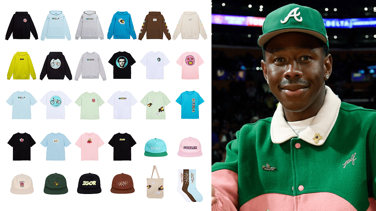 Rapper and designerr Tyler, the Creator with his collection