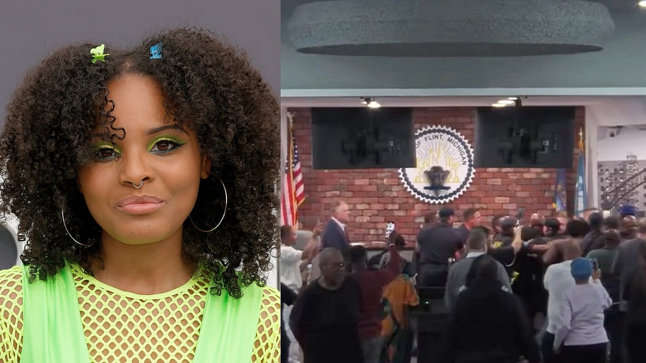 Little Miss Flint, Flint City Council meeting, Flint City Council meeting fight, Flint Water Crisis theGrio.com