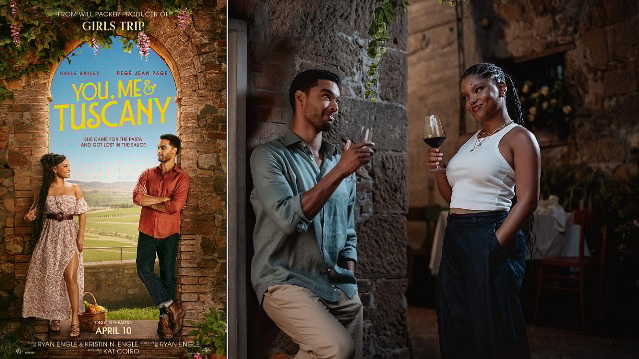 You, Me And Tuscany, Halle Bailey, Regé-Jean Page, You Me Tuscany movie, You me Tuscany Trailer, Halle Bailey new movie, You Me Tuscany 2026 theGrio.com