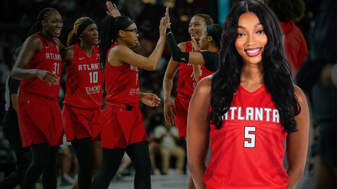 Angel Reese trade, Atlanta Dream press conference, WNBA Angel Reese, Chicago Sky trade, Angel Reese teammates, thegrio.com