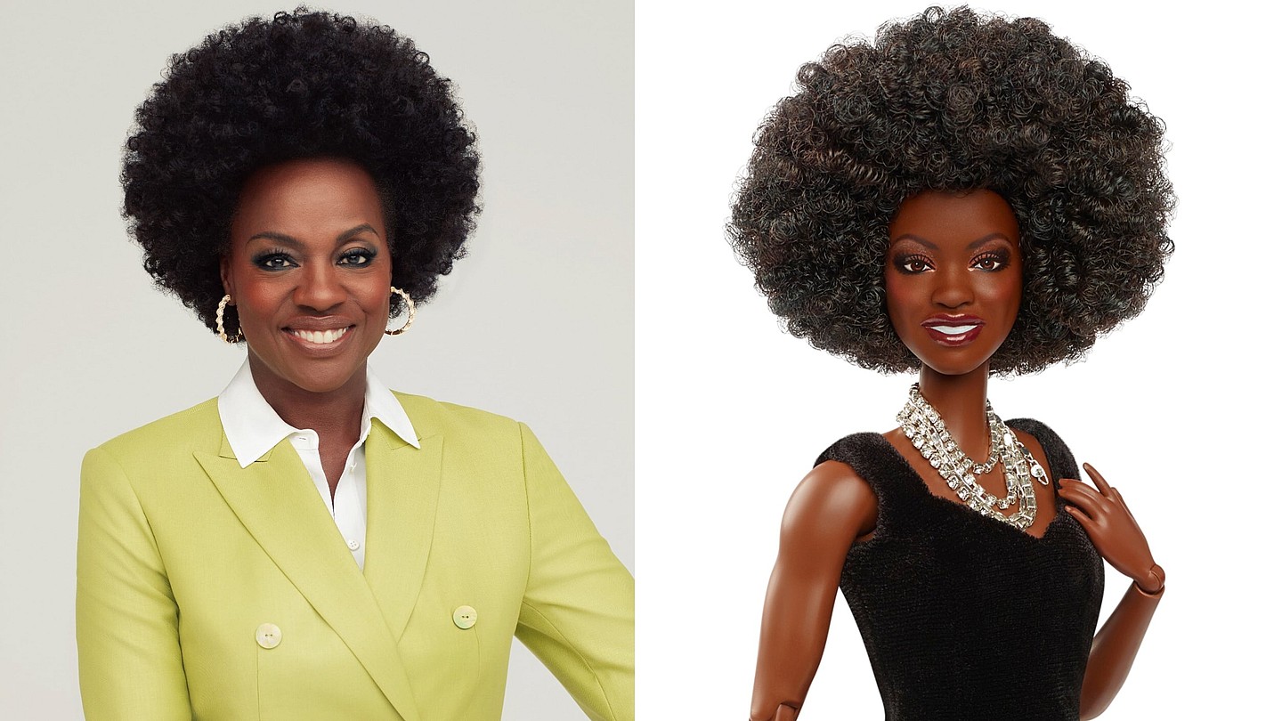 Viola Davis barbie, Black barbie, Barbie 65th anniversary, Barbie anniversary doll 2024, Barbie role model collection 2024 theGrio.com
