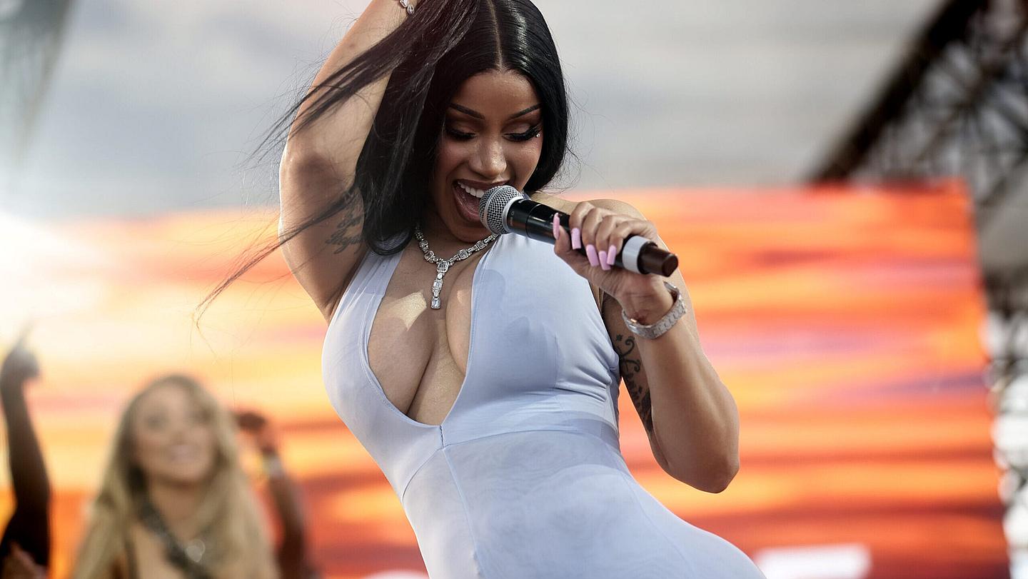 Cardi B performs onstage during Revolve Festival 2025 at Cavallo Ranch on April 12, 2025 in Thermal, California. (Photo by Greg Doherty/Getty Images for Revolve) theGrio.com