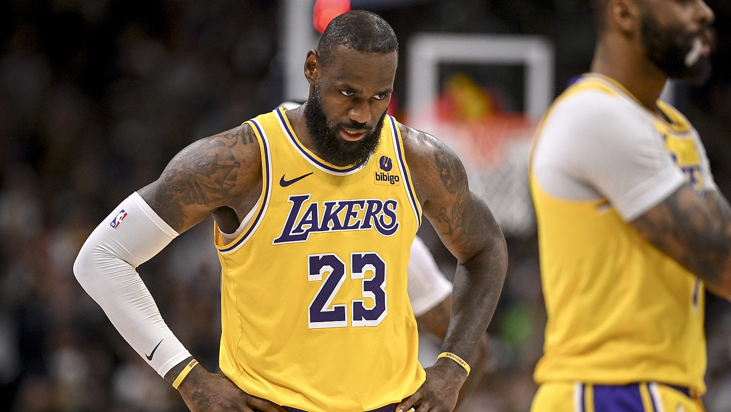LeBron James of the Los Angeles Lakers