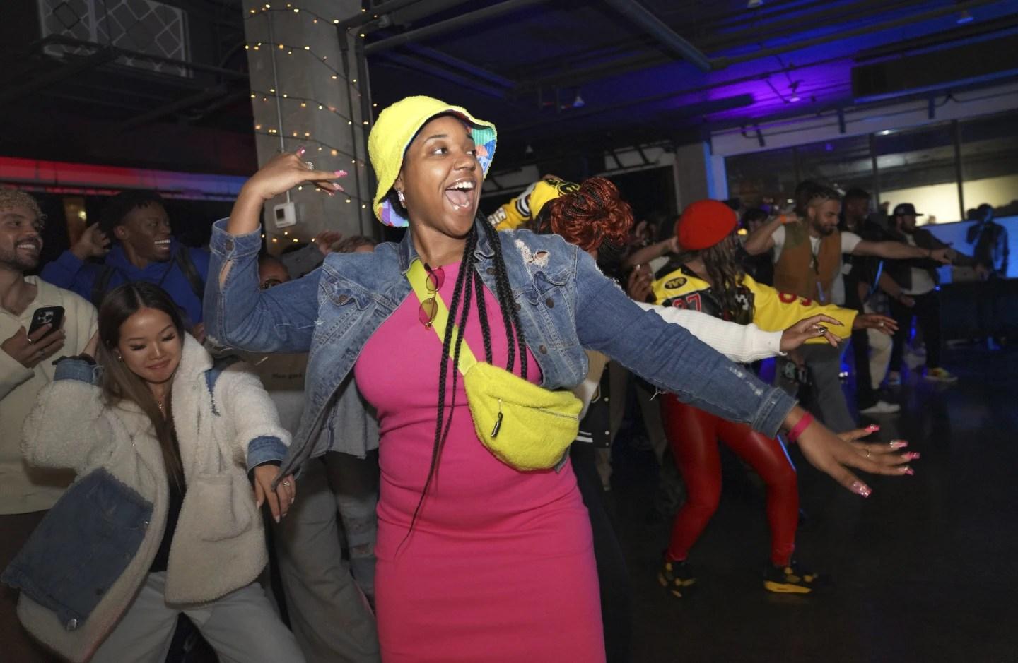Jade Russell dances at The Cove Christian nightclub