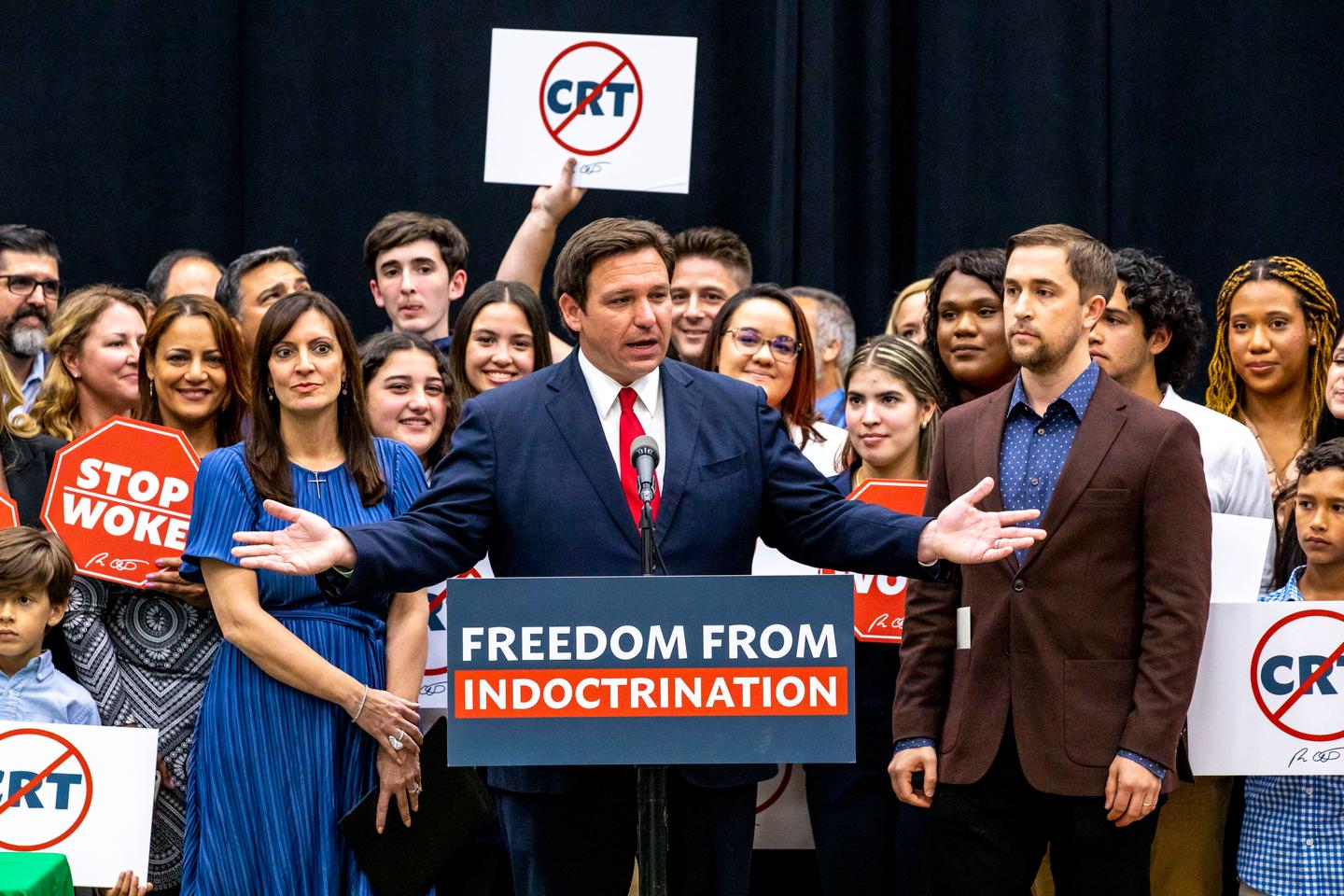 Florida Gov. Ron DeSantis, critical race theory