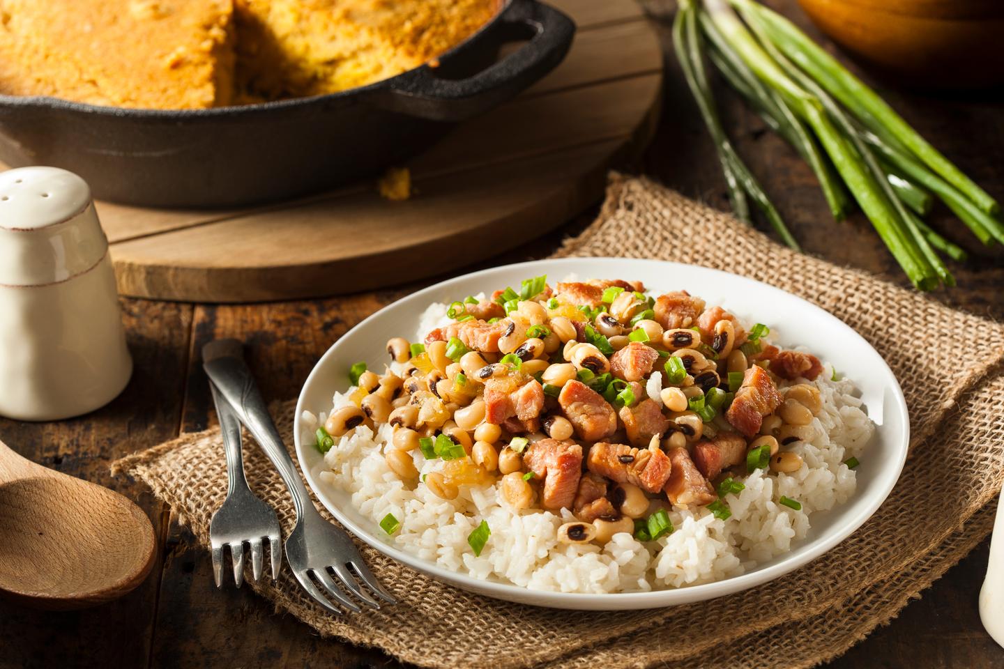 black-eyed peas, greens, cornbread, new year's eve, theGrio.com
