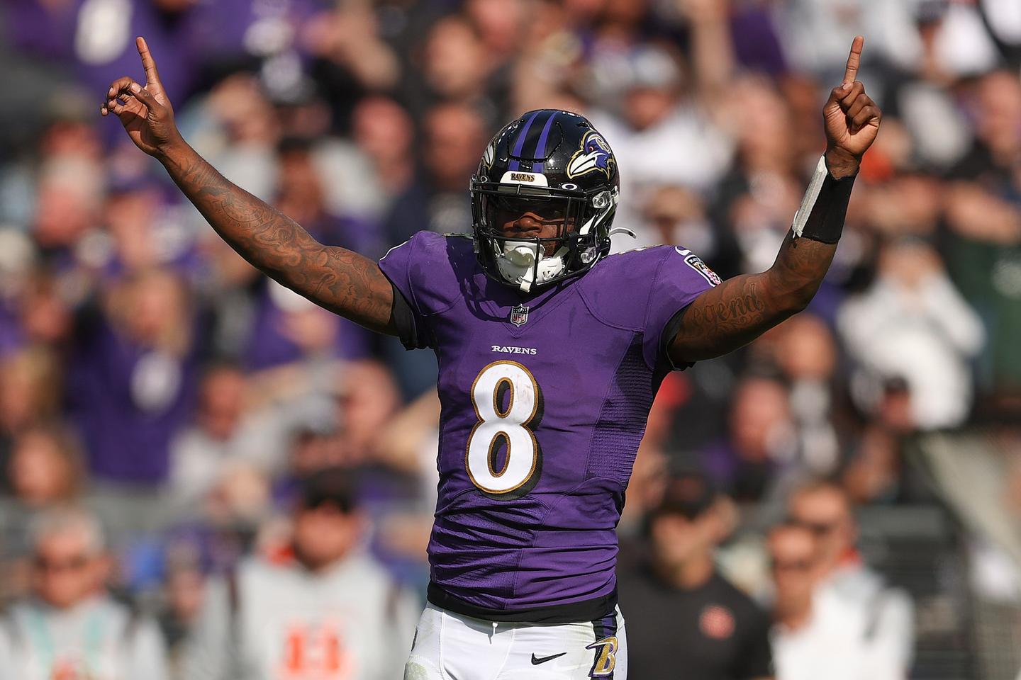 Lamar Jackson of the Baltimore Ravens