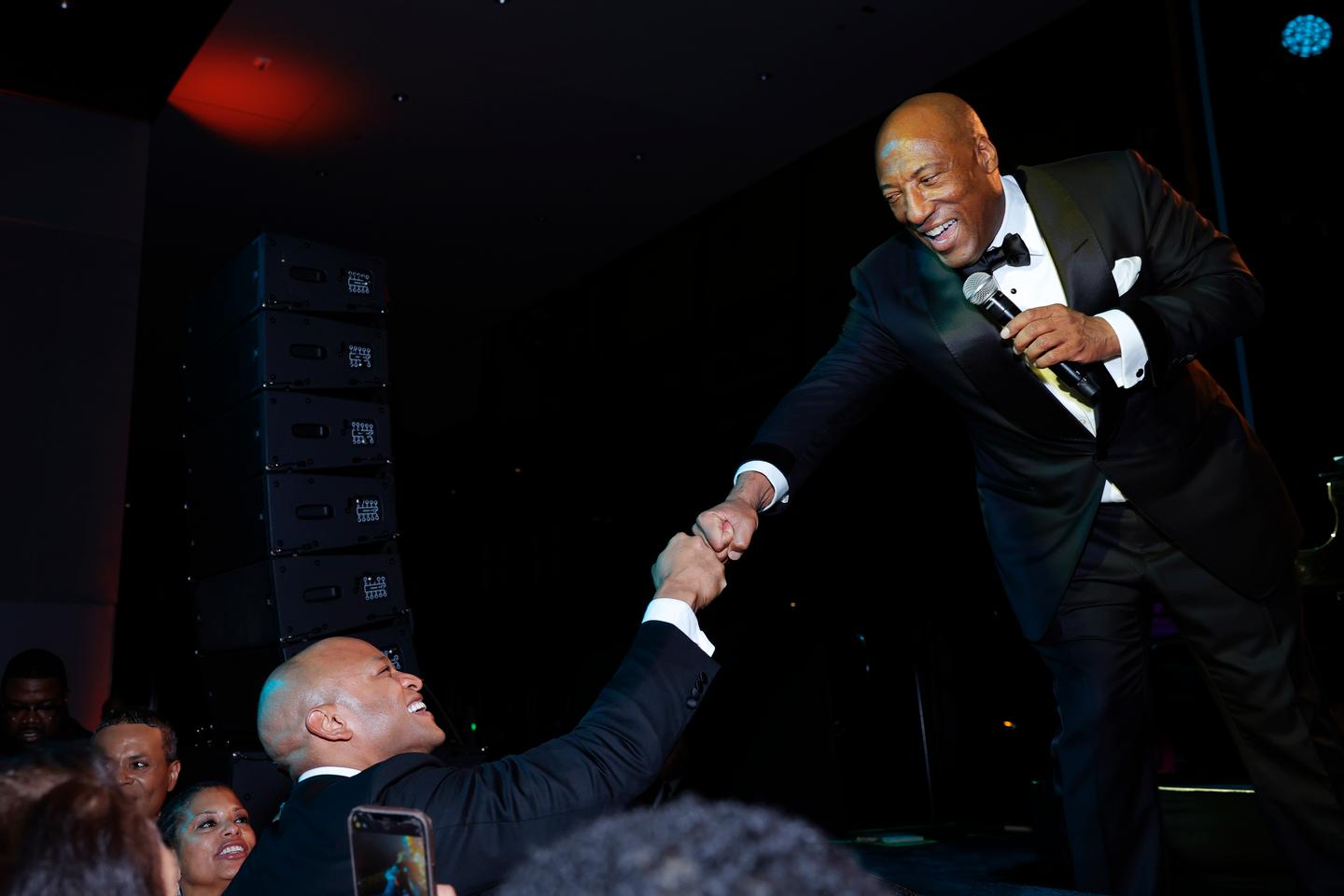 Byron Allen speaks onstage