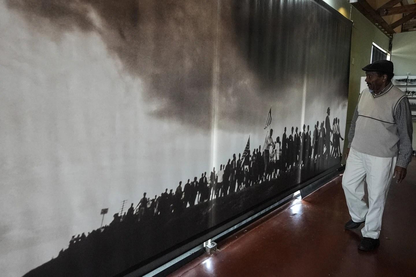 Ben Jones walks through the National Voting Rights Museum & Institute