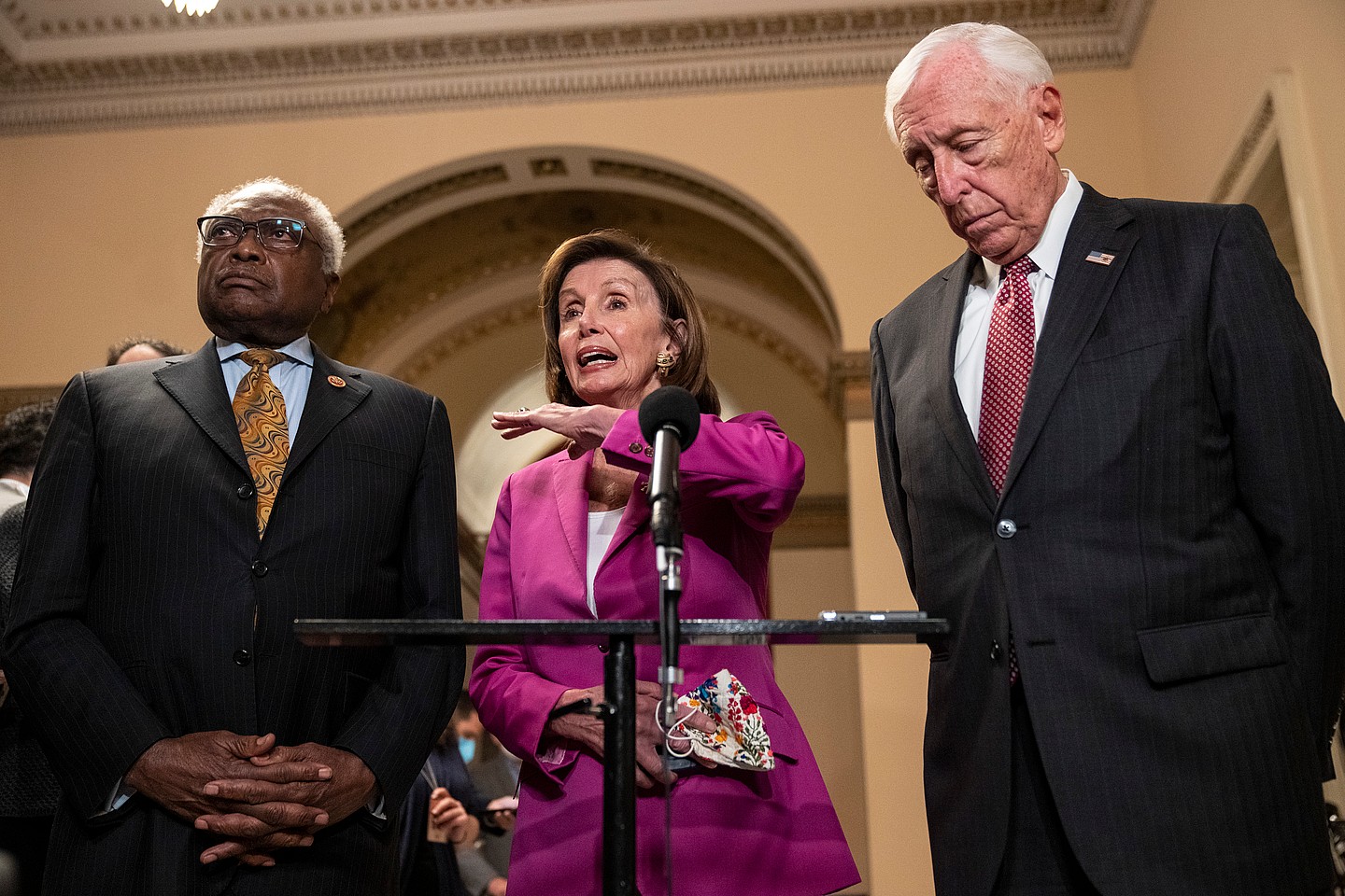 House Majority Whip Rep. James Clyburn, Speaker of the House Nancy Pelosi and House Majority Leader Rep. Steny Hoyer