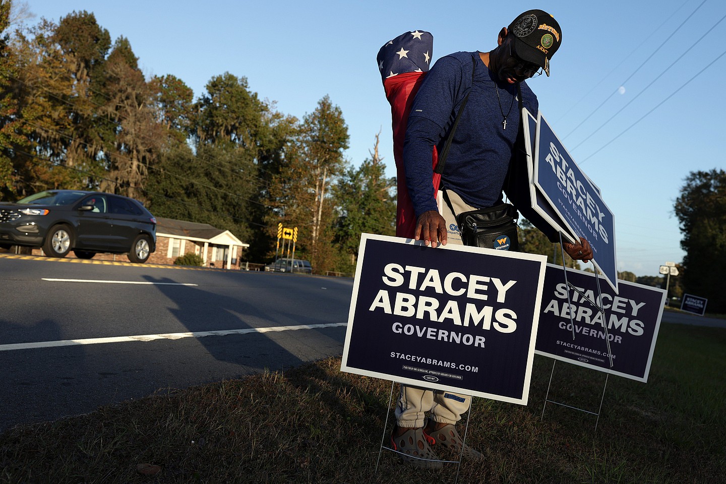 Stacey Abrams Campaigns Across Southeastern Georgia Ahead Of Election Day
