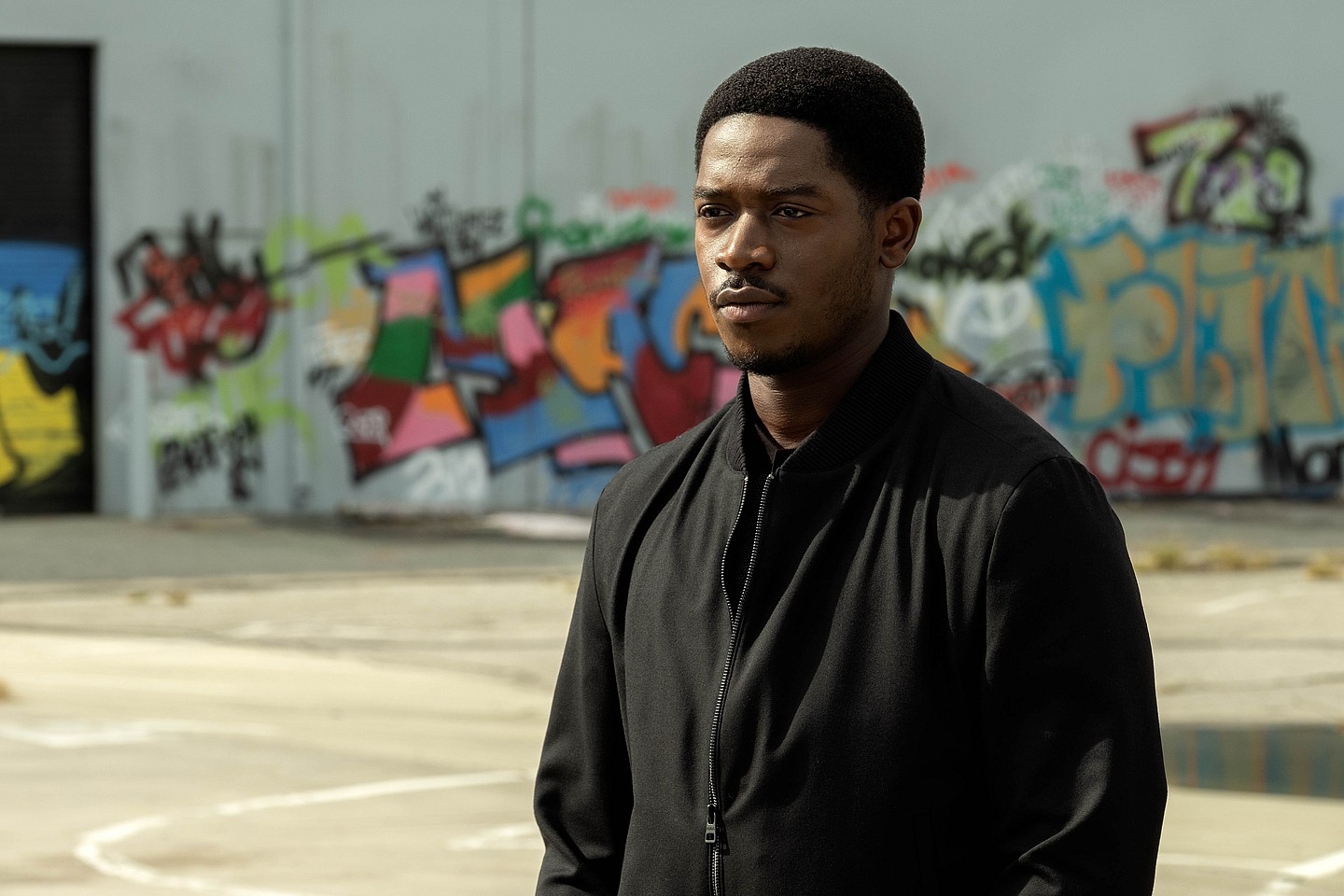 Actor Damson Idris in “Snowfall”