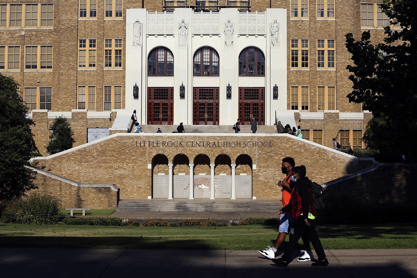 Students at Little Rock Central High School