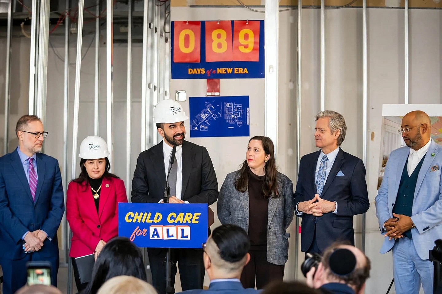 Mayor Zohran Mamdani and Department of Citywide Administrative Services Commissioner Yume Kitasei announce New York City’s first free, on-site child care pilot program for municipal workers at the David N. Dinkins Building in Manhattan on Monday, March 30, 2026. (Ed Reed / Mayoral Photography Office) theGrio.com