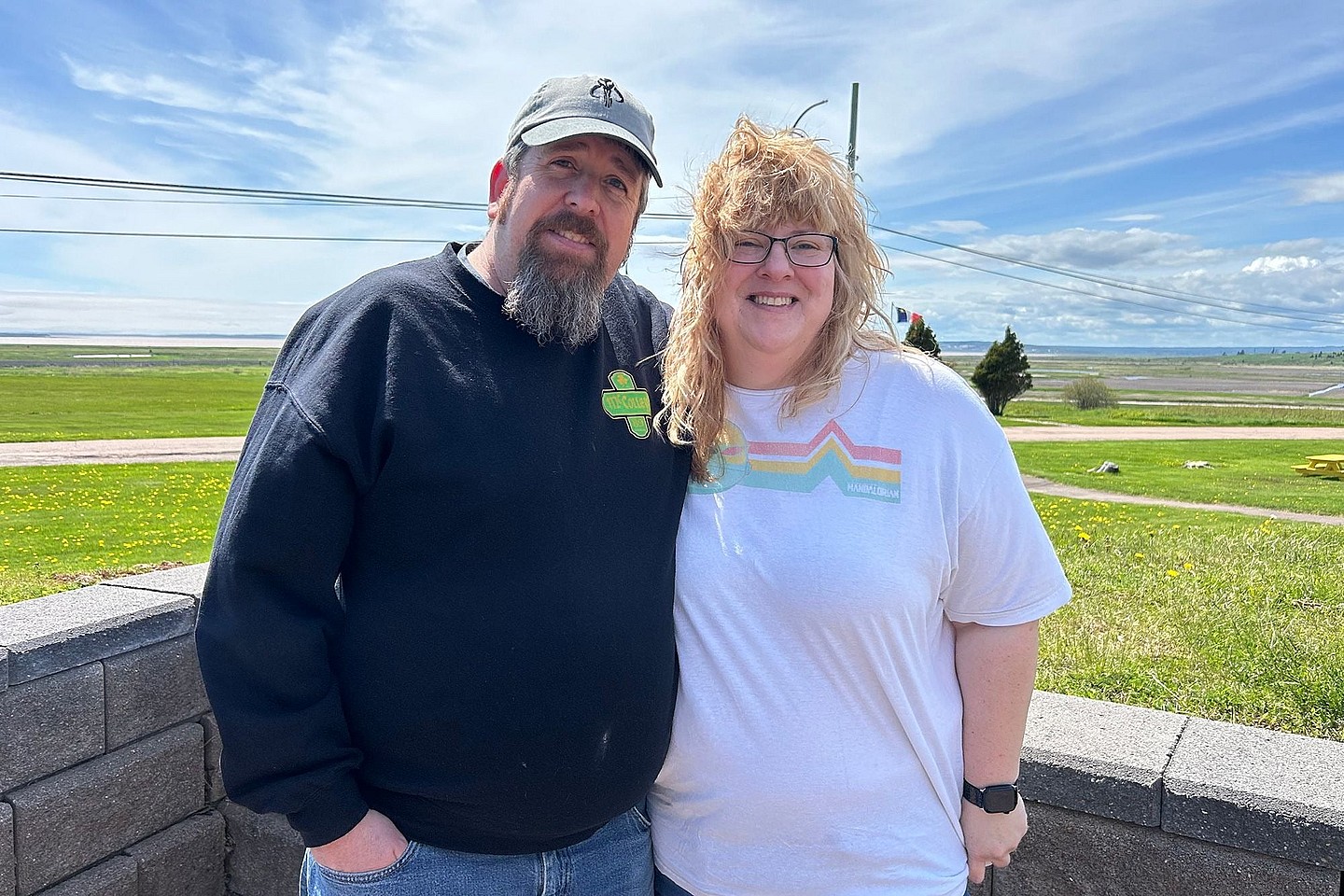 Ellen Robillard, who lives outside Rochester, New York, visited Nova Scotia in 2025 with her partner, Arthur Wilcox. She's seeking Canadian citizenship in case political tensions escalate. Courtesy Ellen Robillard theGrio.com