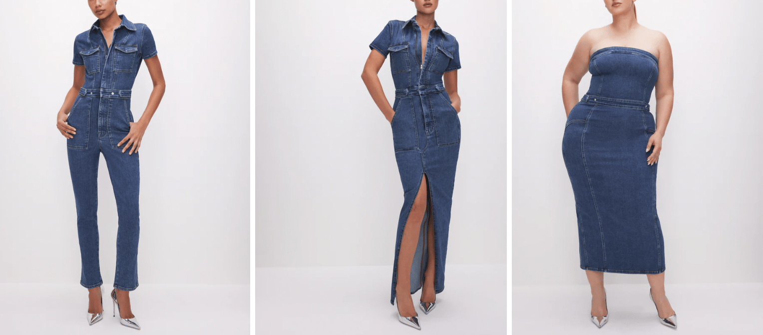 Denim garments by Good American