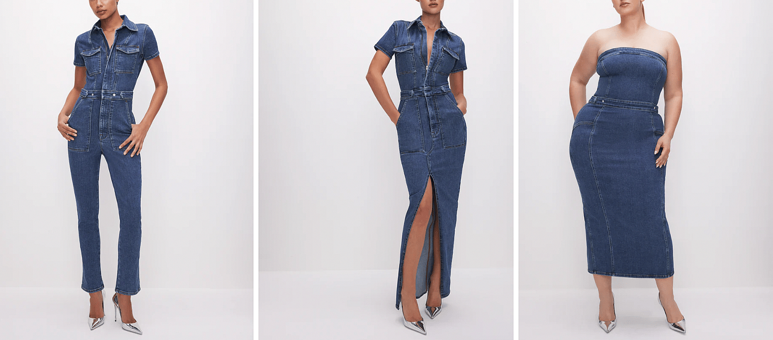 Denim garments by Good American