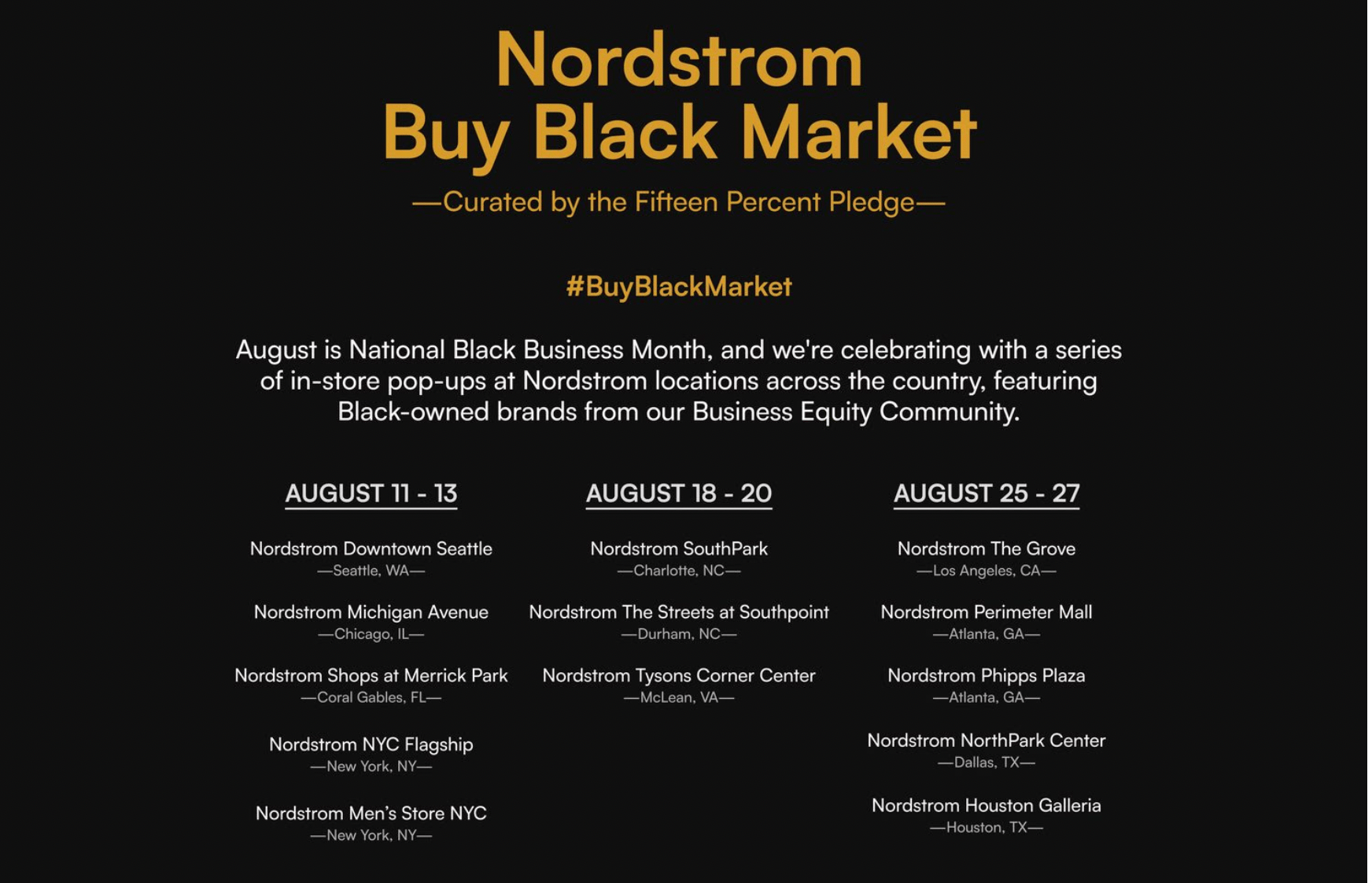 Normani, Black Business Month, 2023 Black Business Month, Buy From A Black Woman Inspire Tour H&M, Normani Buy from a Black Woman tour, 15 percent pledge Nordstrom pop up shop theGrio.com