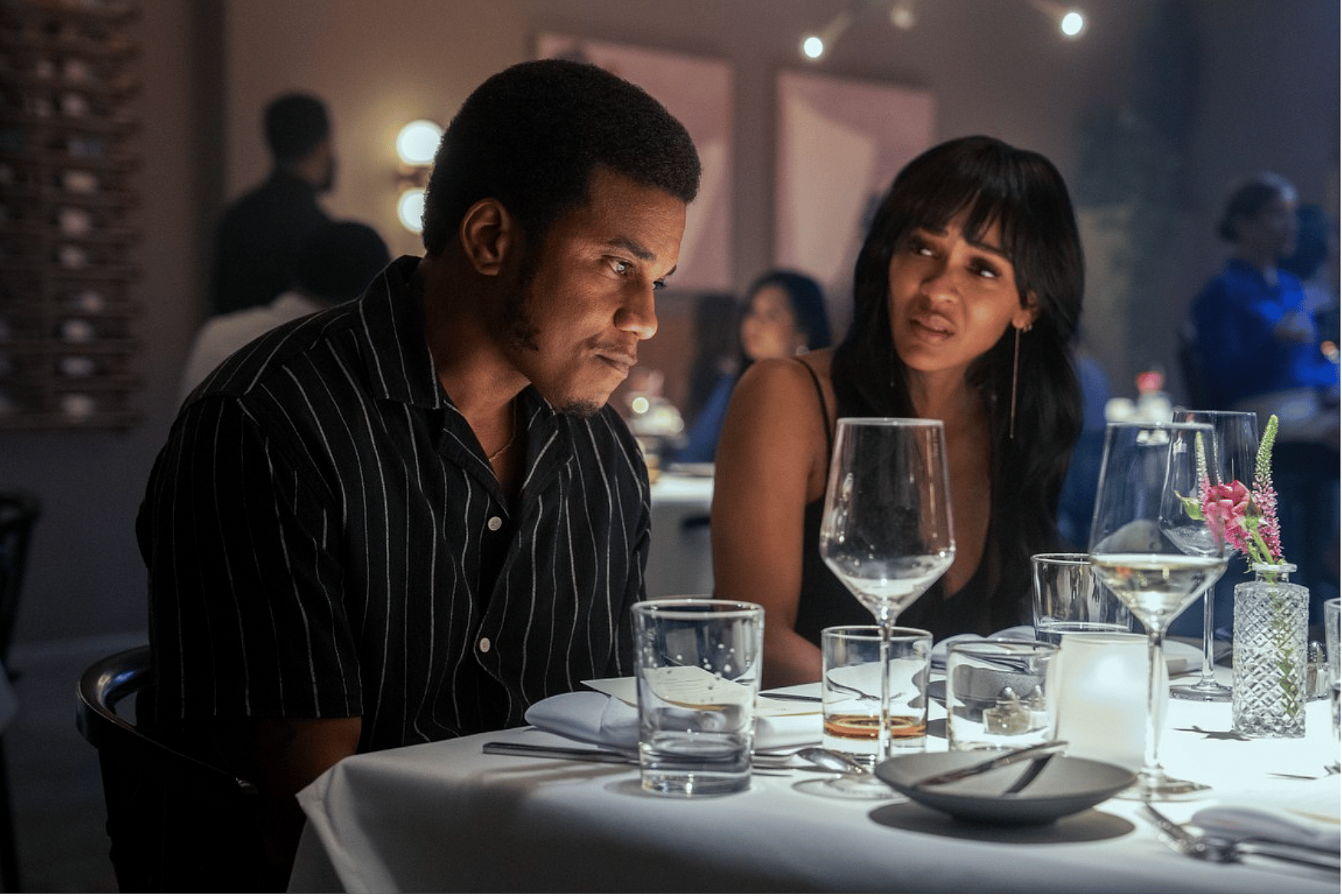
Dallas (Cory Hardrict) and Ava (Meagan Good) in "Divorce in the Black." (Photo Credit: Quantrell Colbert/Prime Video), thegrio.com