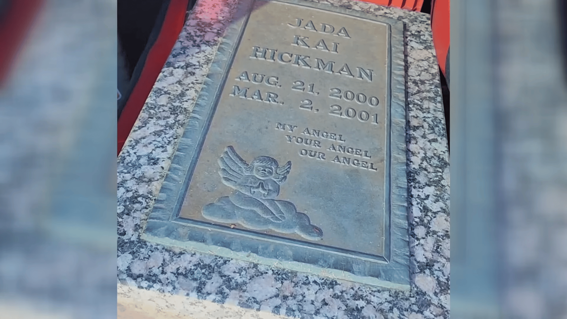 The gravestone of Jada Kai Hickman