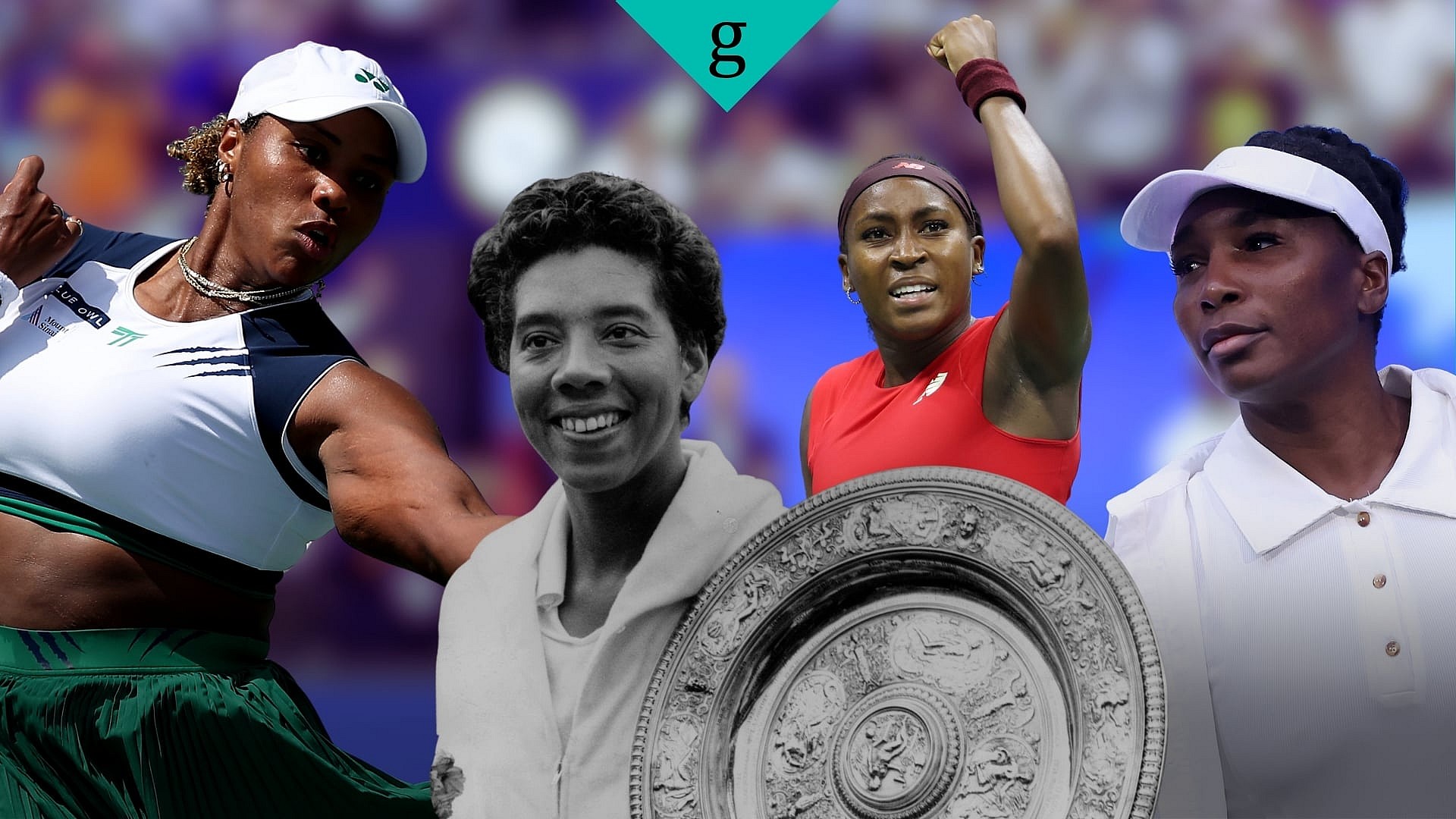 Althea Gibson, Coco Gauff, Taylor Townsend, Venus Williams, Victoria Mboko, Hailey Baptiste, Black tennis players, US Open, theGrio.com