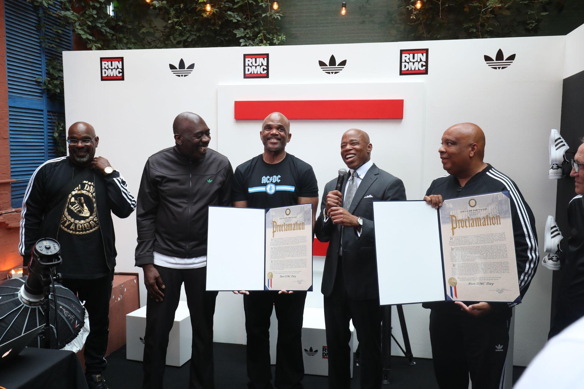 Adidas Original RUN DMC, RUN DMC Day, Adidas Originals + RUN-DMC Pop-Up in NYC, 50 years of hip-hop 
theGrio.com