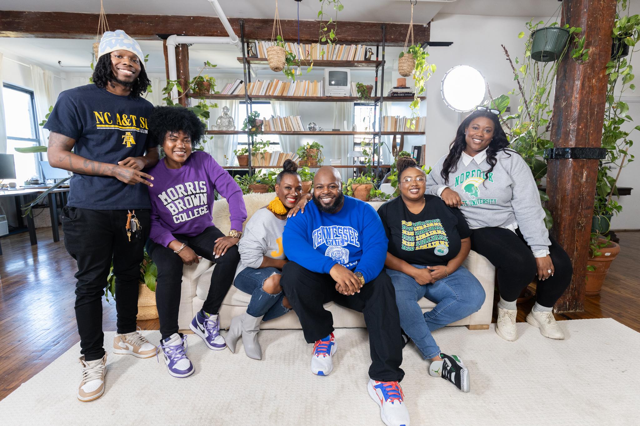 L-R: Sekou Jackson (North Carolina A&T University), Desiree Salley (Morris Brown College), Taiia Smart Young (Johnson C. Smith University), Charles Galbreath(Tennessee State University), Ashley Jones (Norfolk State University), Courtney Haywood (Norfolk State University).
