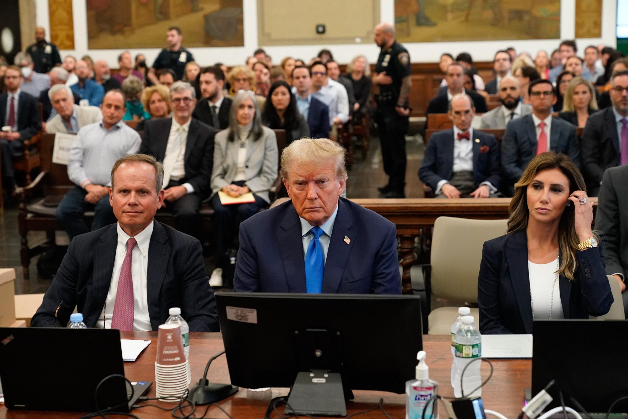 Former President Donald Trump attends his civil fraud trial